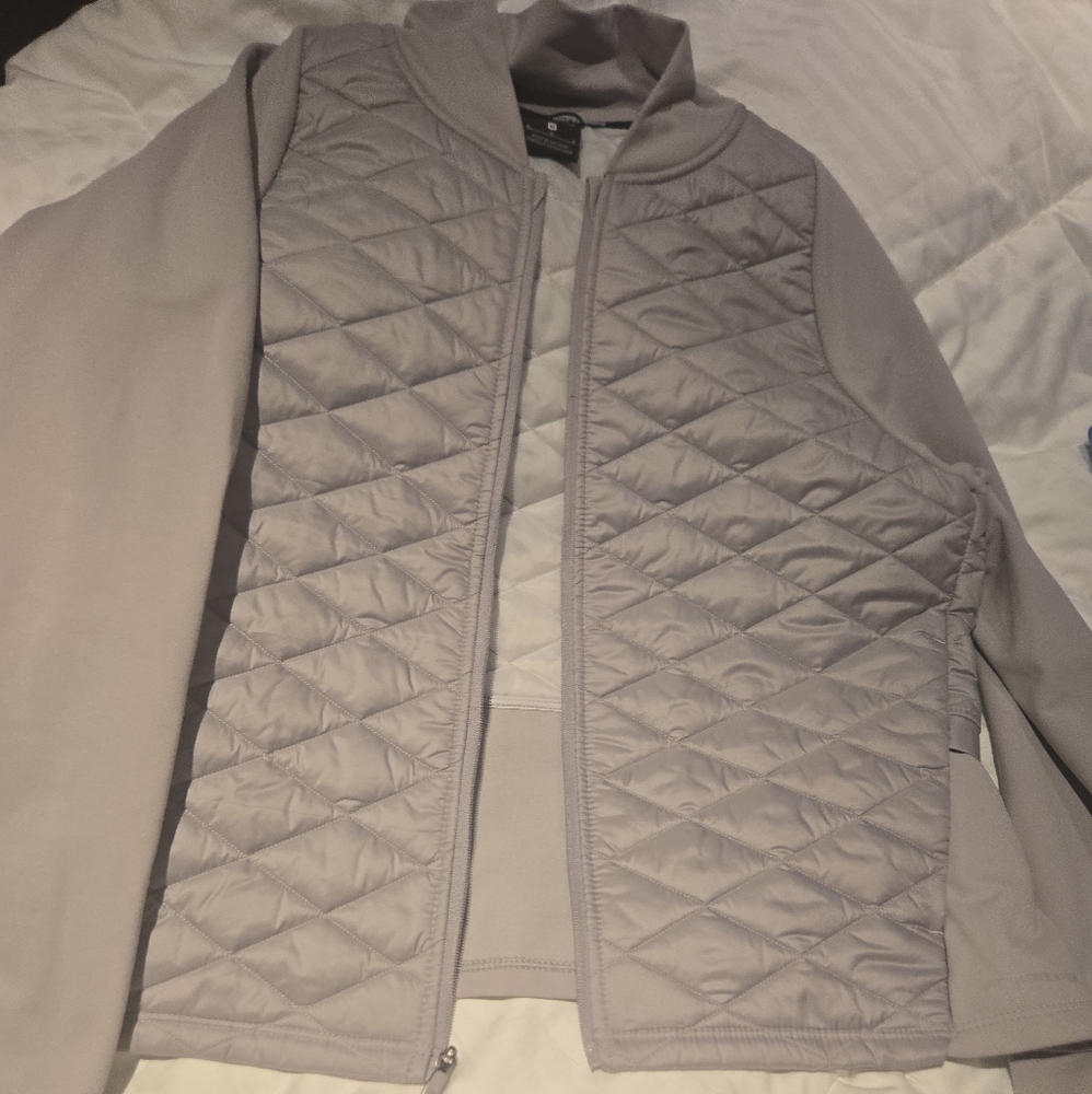 Gray Quilted Jacket